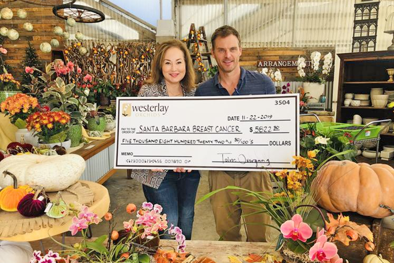 Westerlay Orchids Raises $5,800 for Breast Cancer Resource Center