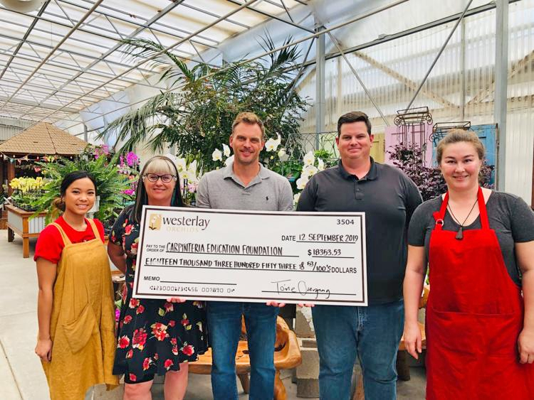 Westerlay Orchids Raises $18,353.53 for 2019 CEF Fundraiser
